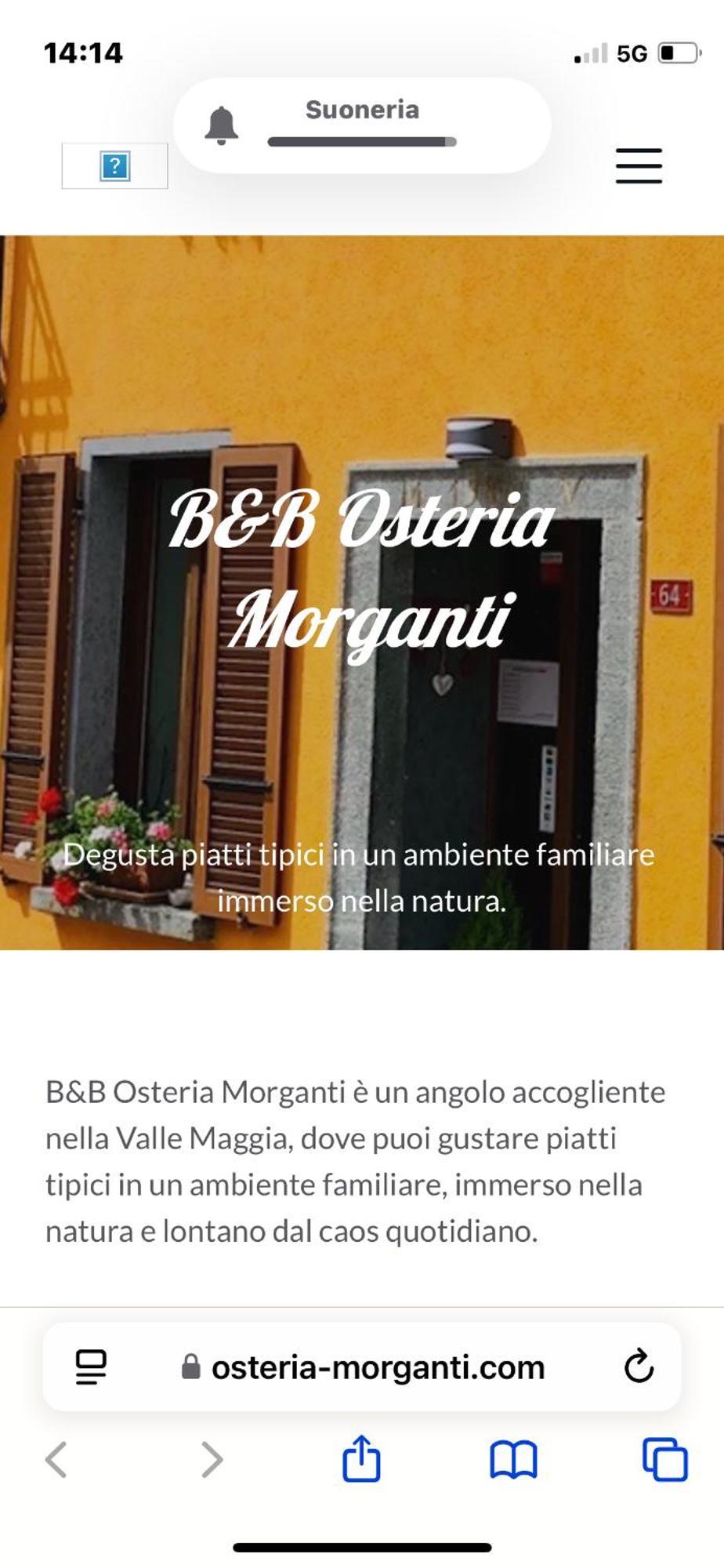 B&B Osteria Morganti Someo Exterior photo
